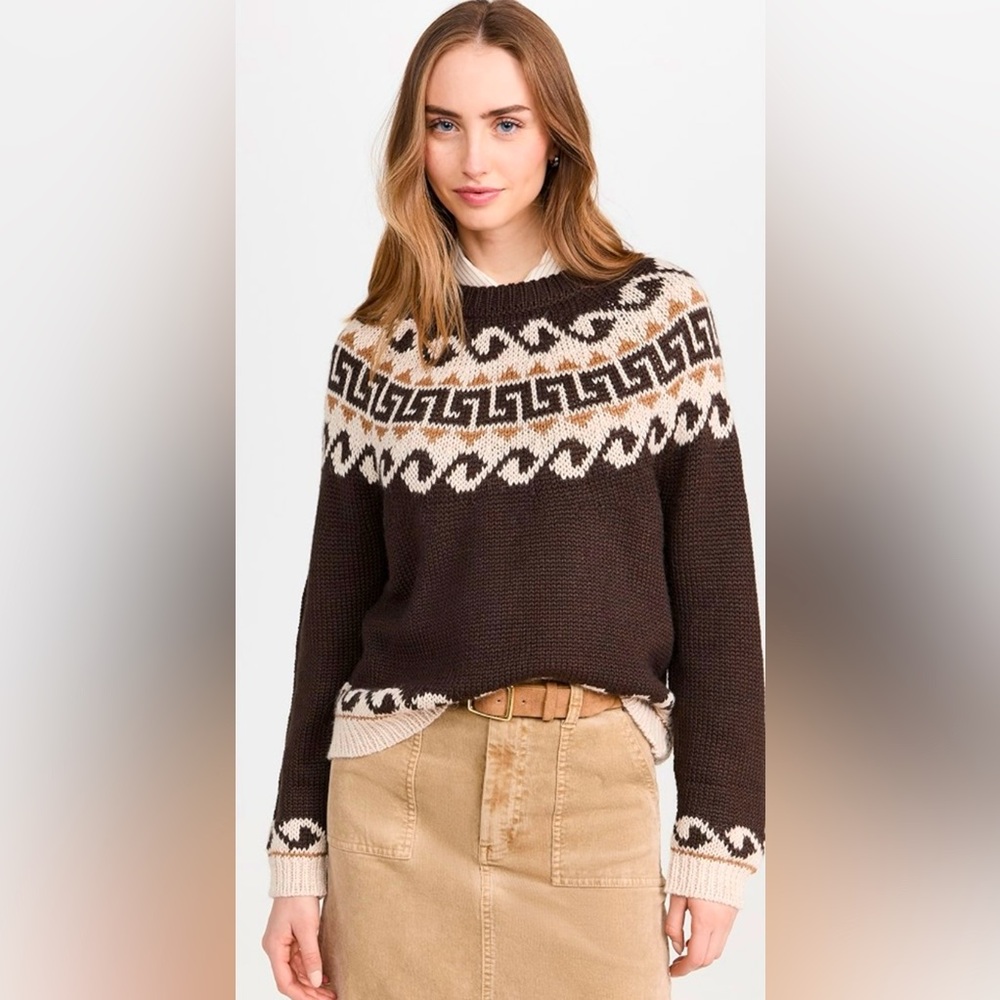 NWT Greek Key Pullover